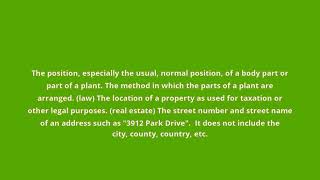 what is the meaning of situs