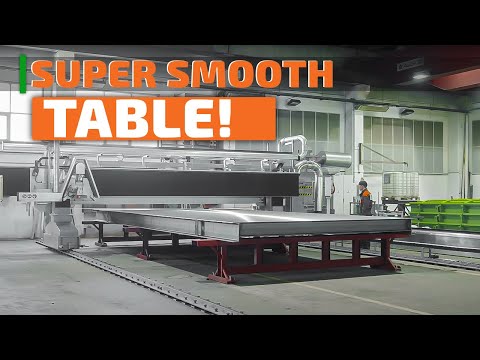 Perfectly Smooth Table Surface | The Process Behind Manufacturing a Precast Concrete Wall Panel - video from Elematic