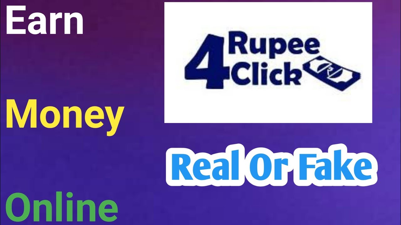 Earn money Online | Rupee 4 Click Real Or Fake | How To Earn Money Online |