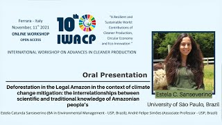 Estela Catunda Sanseverino - Oral Presentation - 10th IWACP - Deforestation in the Legal Amazon...