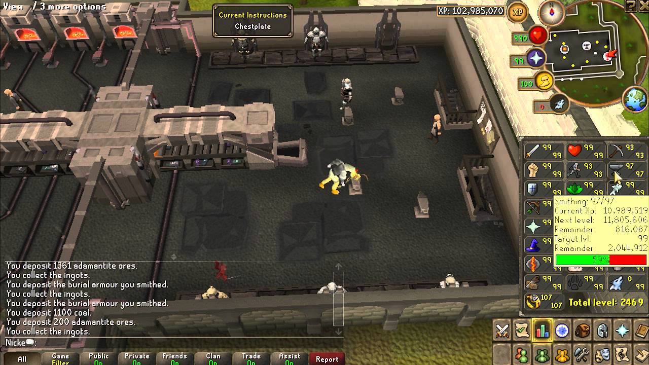 Artisans Workshop 240k Smithing Exp P h 97 AFK YouTube