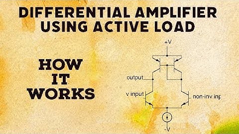 Differentiële versterker met actieve belasting