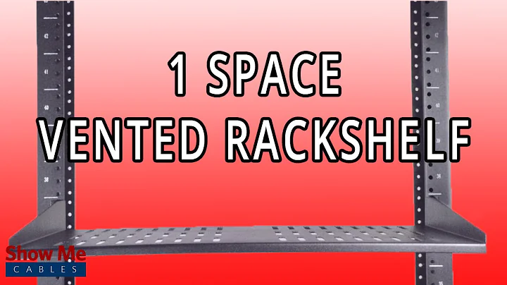 1U Vented Rackshelf - Easily Organize Your Data Rack #71-203-001