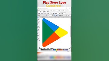 Playstore logo create in coreldraw | Coreldraw logo | Coreldraw tutorial | Coreldraw shorts #shorts
