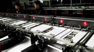 Gathering machine for papers