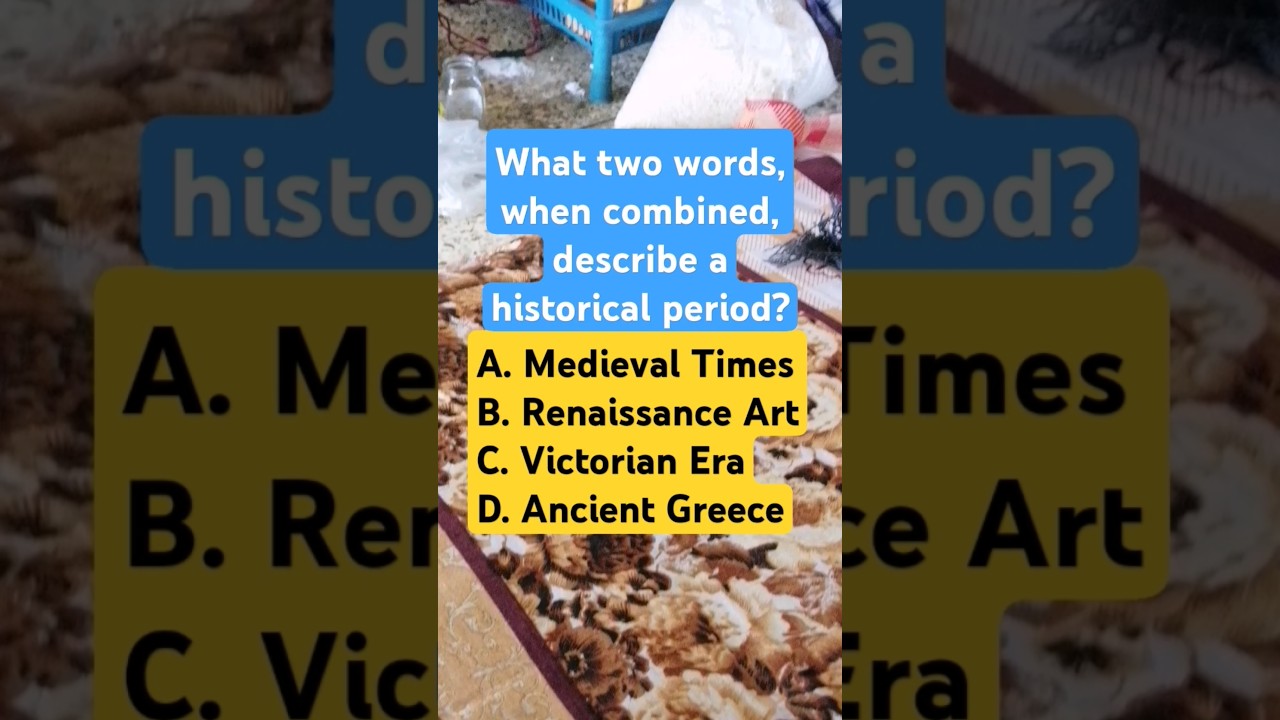 What two words, when combined, describe a historical period? 