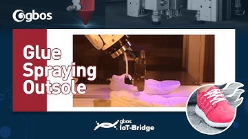 A glue spraying system with Robot, for shoes outsole.(2021 spraying glue)