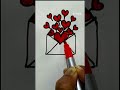 “Heart Letter Drawing 💌 | AI Love Art Animation | Creative Shorts”#shorts
