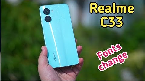How To Change Font Style In Realme C33, Realme C33,Font Change Setting