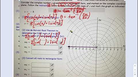 SM3.12.54 — Finding Cube Roots of Complex Numbers with de Moivre