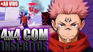 🔴JOGANDO COM INSCRITOS🔥Cs RANK🔥Br RANK🔥4x4/3x3/2x2/X1🔥#shorts #FREE_FIRE #COPADOMUNDO #fyy🔴