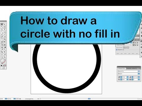 How to draw a circle with no fill in Photoshop
