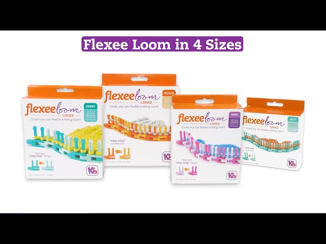 Authentic Knitting Board - Check out Pin Loom Weaving VIDEO on Flexee Loom  + 15% Off Flexee Looms!