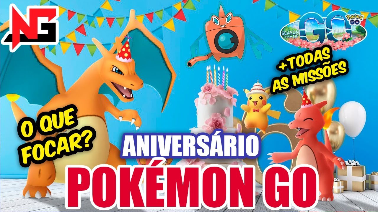 Pokémon Go terá evento de aniversário com Pikachu e Charizard especiais