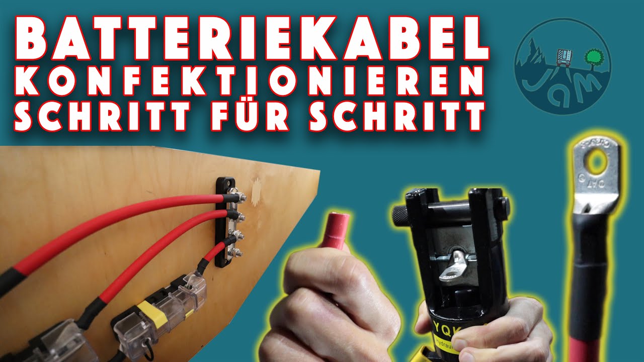 Batteriekabel konfektionieren / crimpen 