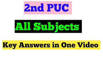 2nd PUC Key Answers 2023 All Subjects#Shivamurthysacademy#2ndpuc#keyanswers#exams