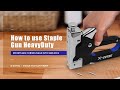 How to use staple gun heavy duty amazon xcotec tools staplegun tips heavydutyequipment