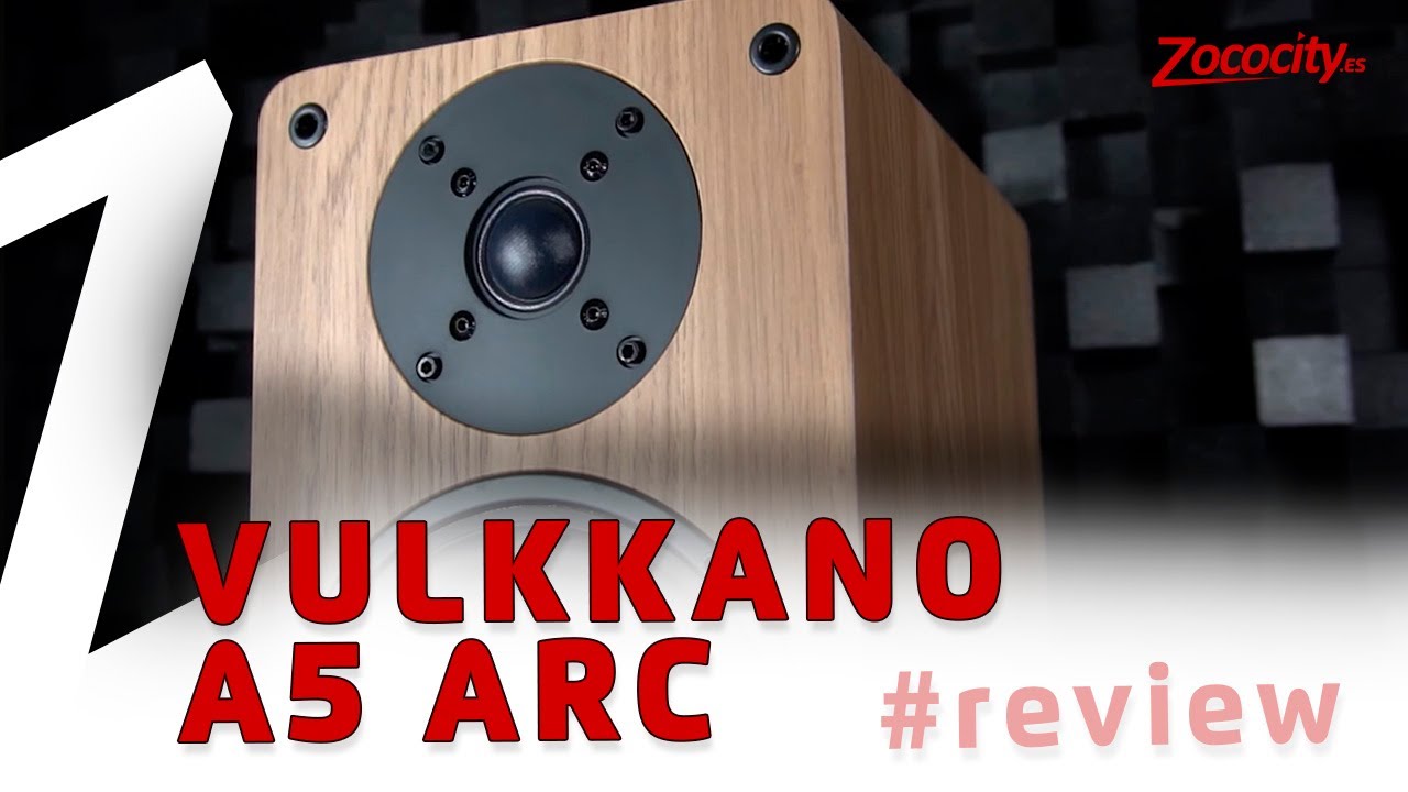 VULKKANO A5 ARC Altavoces Autoamplificados con Woofer de 5.25, Bluetooth  5.0, HDMI ARC, Optica, RCA, USB, con Salida Subwoofer, Monitores de Estudio  HiFi con Diseño Elegante, Color Marron : : Electrónica