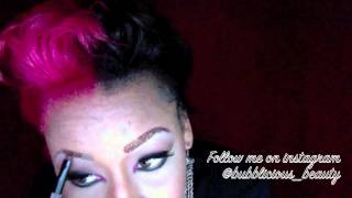 Makeup Tutorial Part 1 Glitter eyebrows /Lips
