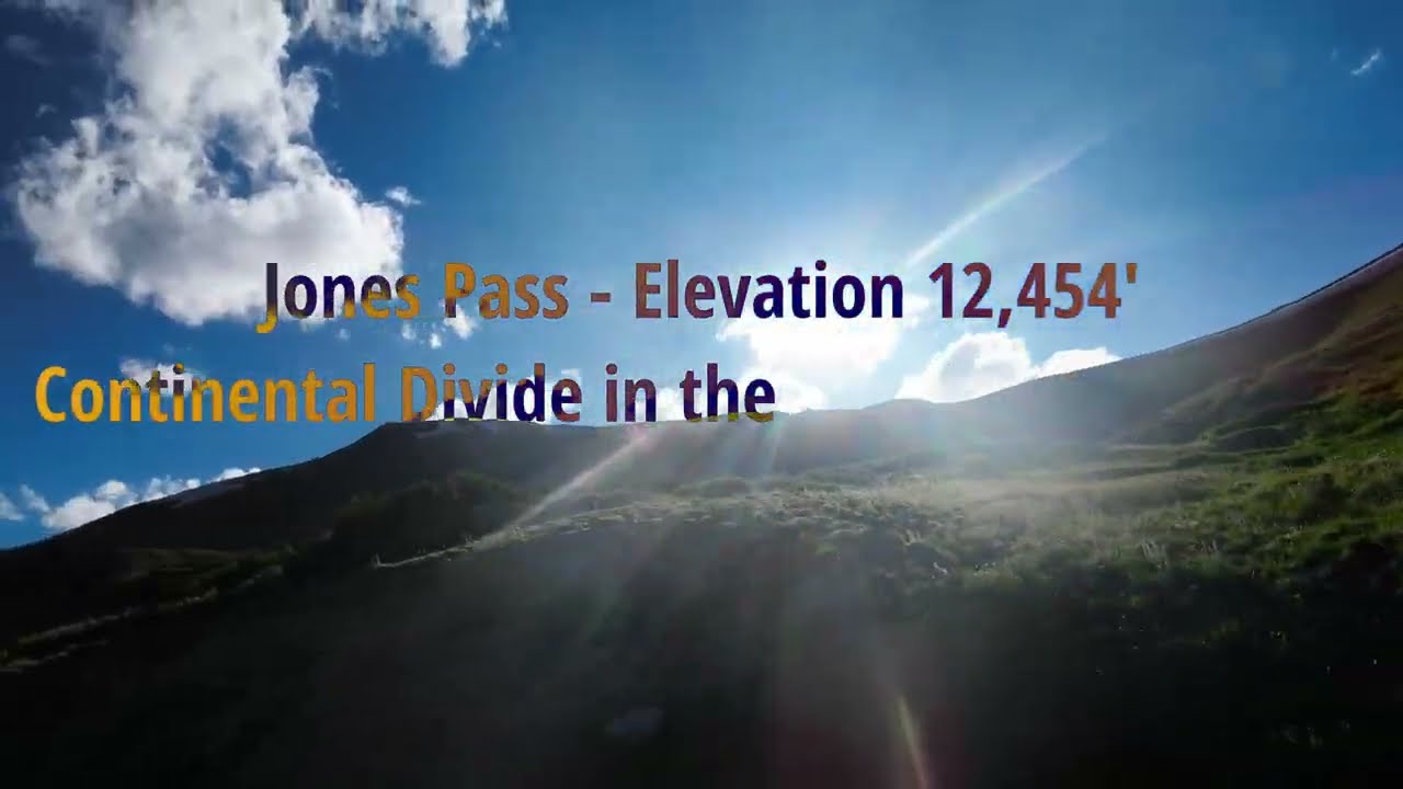 Exploring Jones Pass - Elevation 12,454' Mountain pass along the Great Continental Divide.
