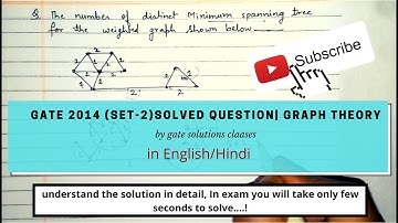 GATE CSE 2014 (set-2) | Graph Theory