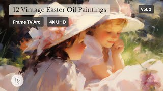 Frame TV Art Easter | 4K Vintage Easter TV Art Soft Oil Painting Slideshow Screensaver screenshot 5