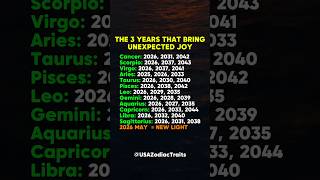 The 3 Zodiac Year That Brings Unexpected Joy #zodiac #zodiacsigns #astrology #horoscope #tarot