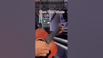 Thumbnail of More Than Words - Extreme | Guitar Tutorial |Guitar Lesson with Tabs and Chords. #morethanwords