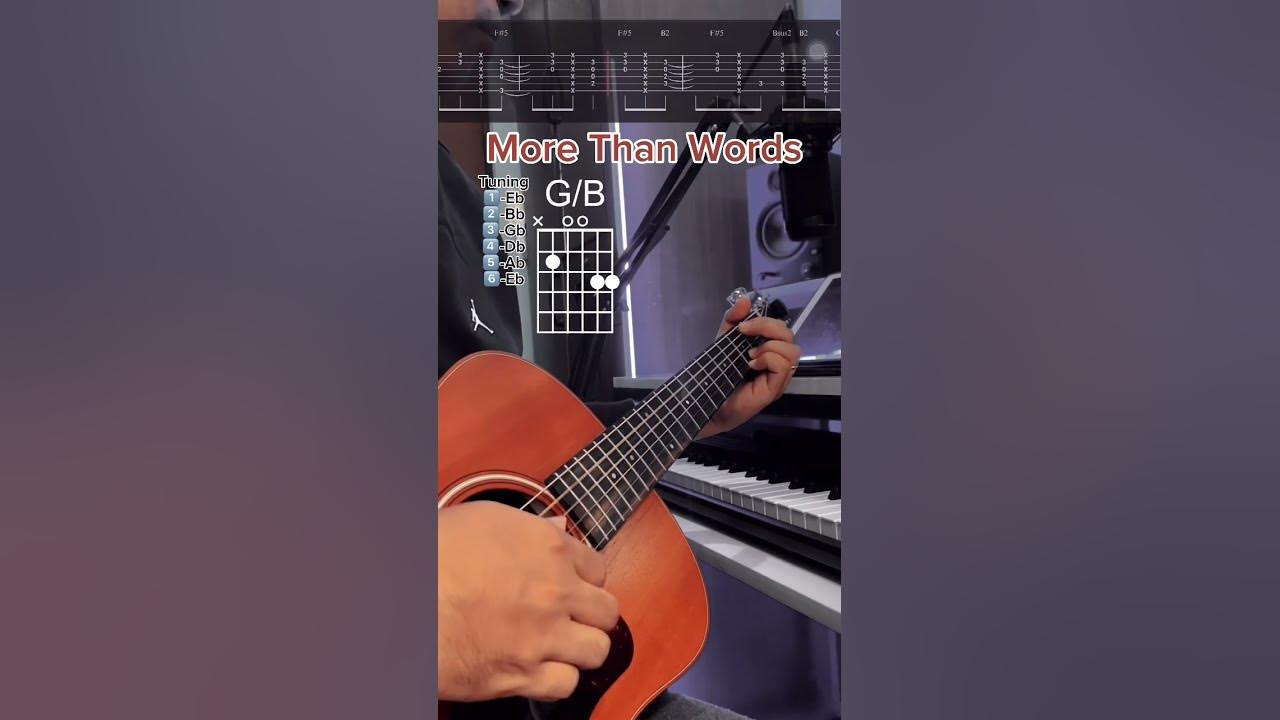 More Than Words - Extreme | Guitar Tutorial |Guitar Lesson with Tabs and Chords. #morethanwords