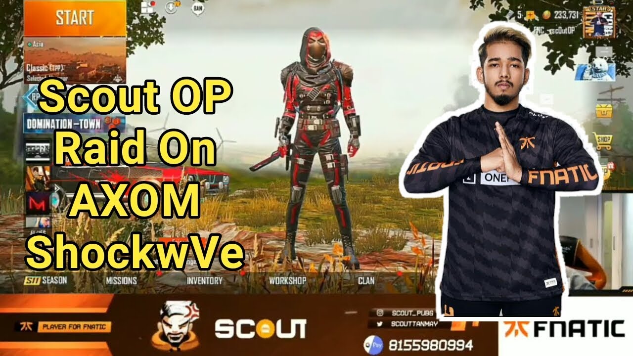 Scout raid on AXOM ShockWve[জয় আই অসম]|PUBG MOBILE|