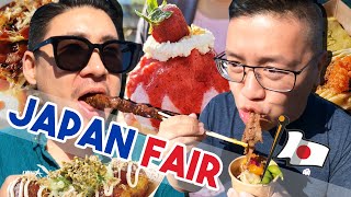 Everything We Ate at a Japan Fair - A5 Wagyu, Truffle Rice, Ramen & More - FOOD VLOG