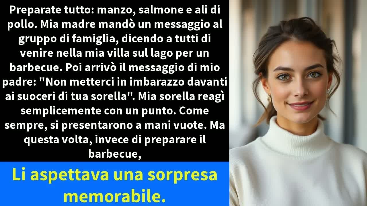 Giovedì sera il telefono si è illuminato e nel gruppo di famiglia c’era già tutto: prepara salmone e ali di pollo, assicurati che sia perfetto, non metterci in imbarazzo davanti ai suoceri di tua...