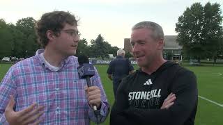 Stonehill College Men's Soccer Coach Jim Reddish Postgame Interview vs Merrimack 8-27-26