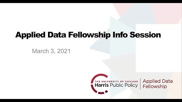 The Applied Data Fellowship | Virtual Info Session | March 3, 2021