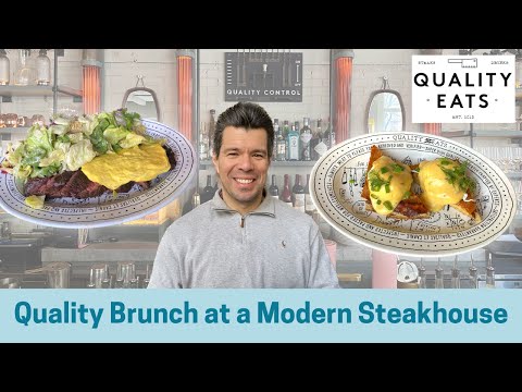 QUALITY NYC Brunch at a MODERN Steakhouse Quality Eats