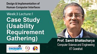 Lec 9: Case Study (Usability Requirement Gathering)