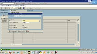 SAP Tutorial - Append Structure in Table Standard