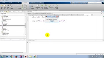 Creating MessageBox in MATLAB
