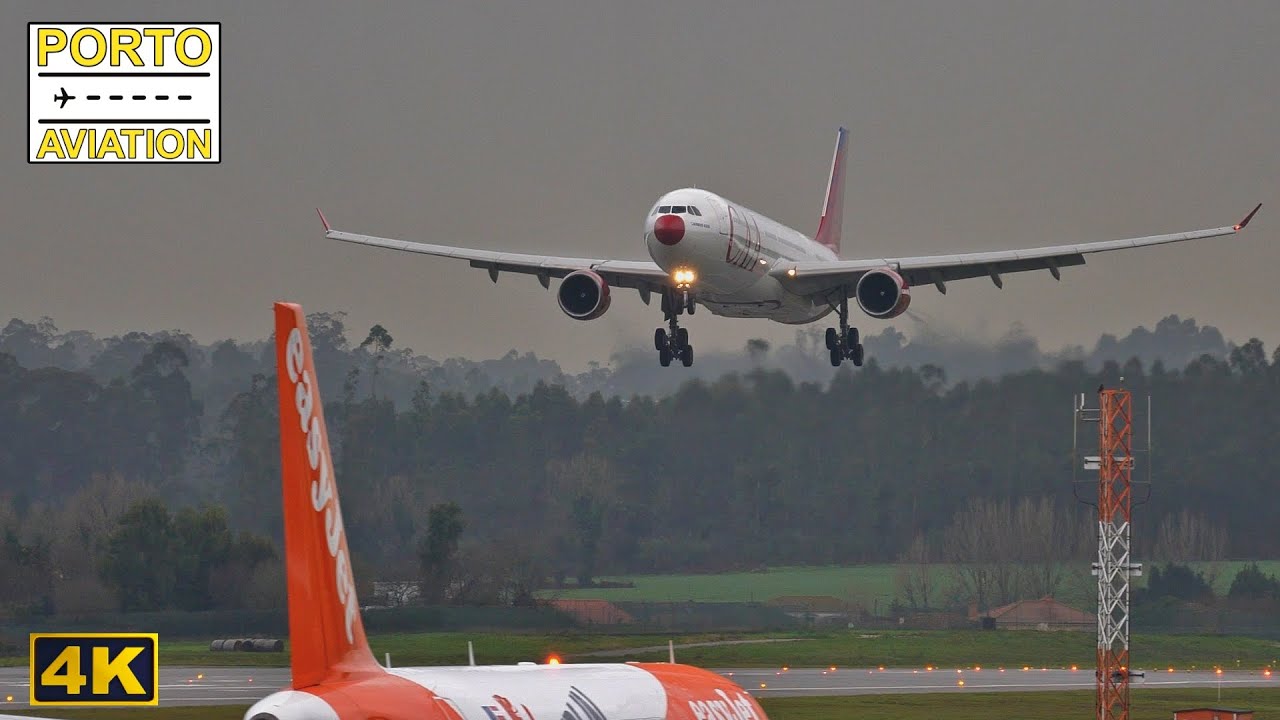 4K - Plane Spotting in Porto Airport, Portugal
