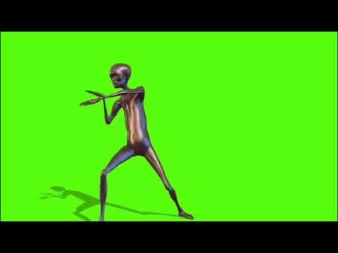 Free green screen / dancing alien - YouTube