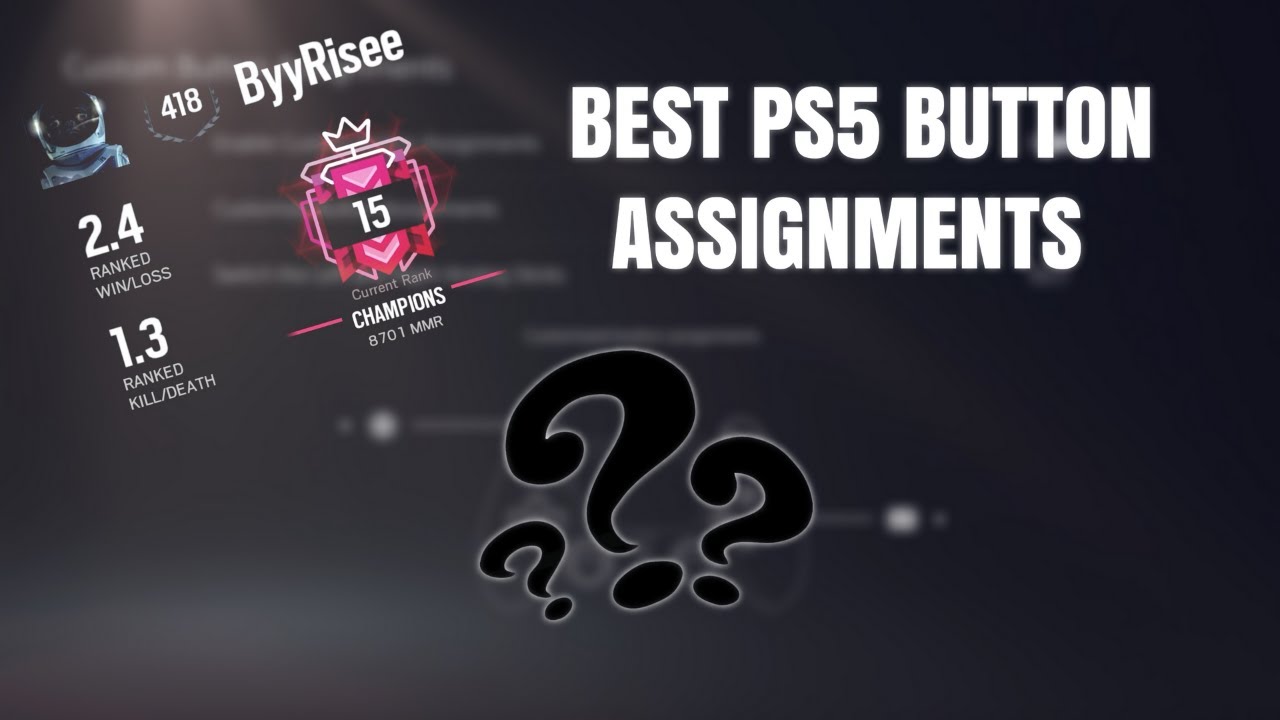 best button assignments for rainbow six siege