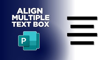 How to Align Multiple Text Box in Microsoft Publisher Document
