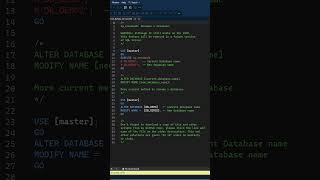 How to Rename a MS SQL Database
