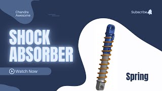 How to design a Shock Absorber (failed spring animation) using CAD #onshape #partdesign #cadsesign