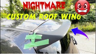 DURANGO RT:CUSTOM ROOF WING. FITMENT WAS SO BAD I HAD TO CUT AND FABRICATE IT