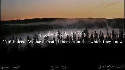 صلاح المصلي|ماتيسر من سورة الزمر