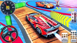 Muscle Car Stunts Mega Ramp Simulator - Stunt Car Extreme VS Train Racing - Android GamePlay #4 screenshot 4