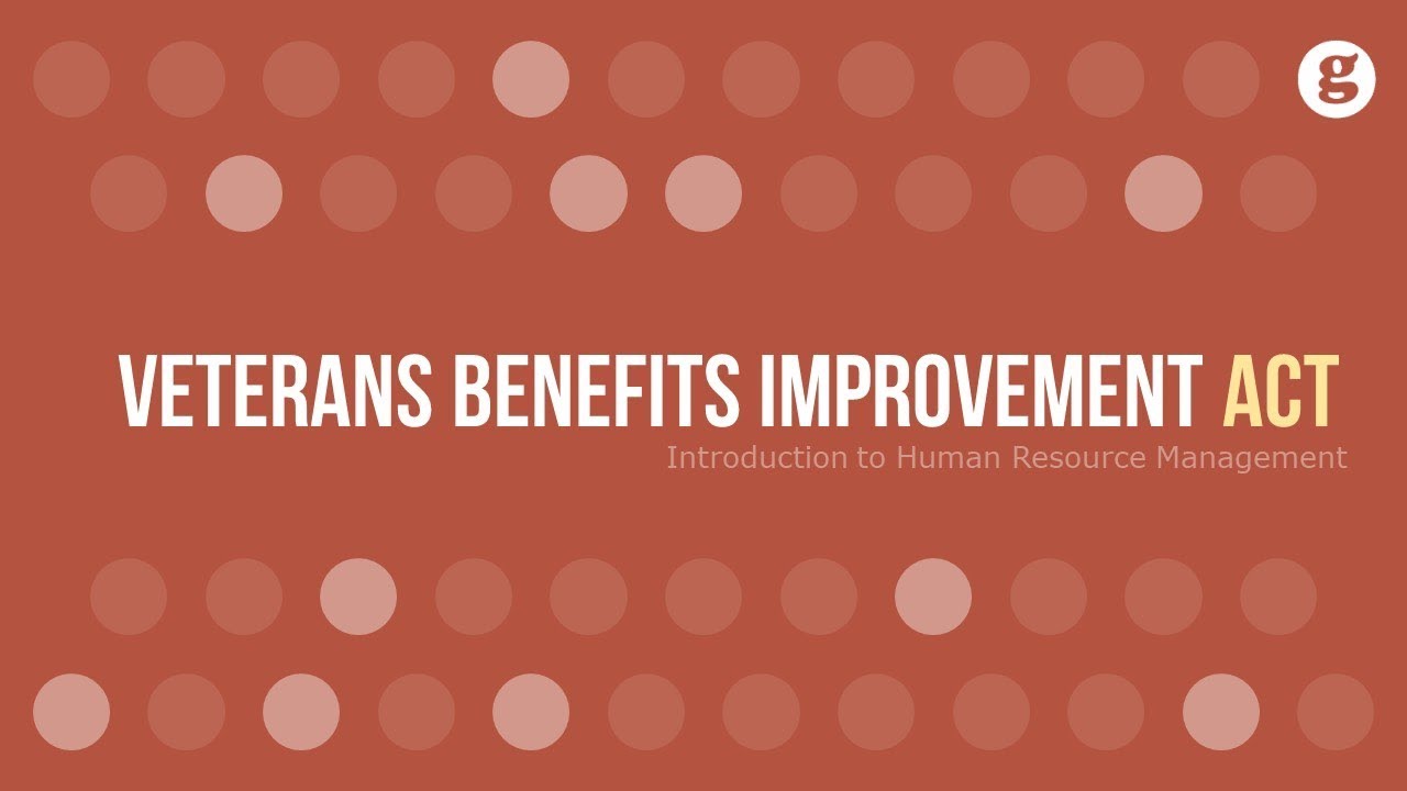 Veterans Benefits Improvement Act YouTube