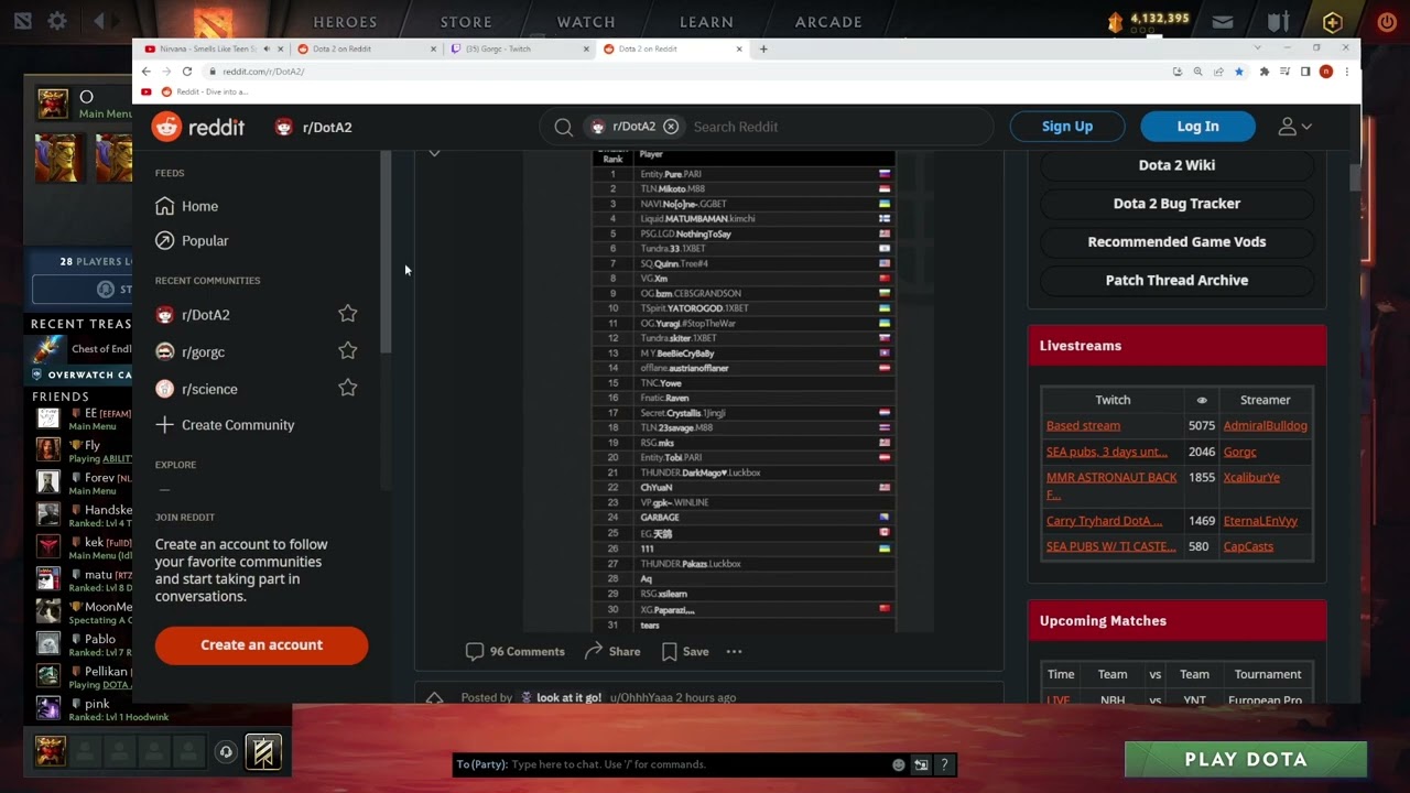 Gorgc reaction on SEA LEADERBOARDS "IT'S ALL EU PLAYERS" TI11 The International 2022