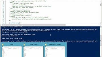 Easily install patches to a VHD or WIM file using this custom PowerShell script